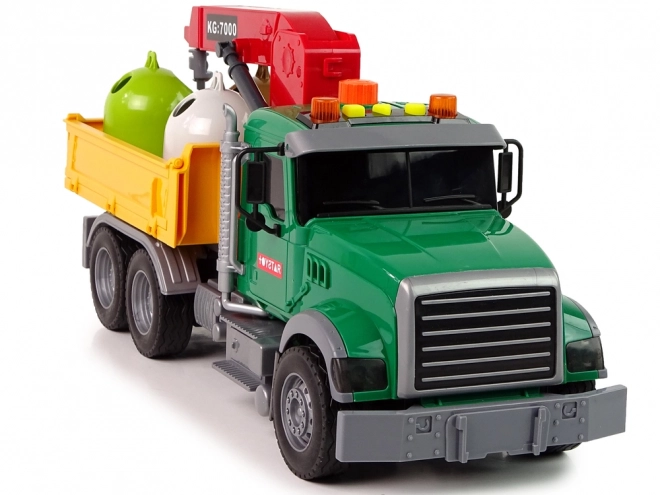 Truck Auto Crane Transport Odpadkový koš Zvuk