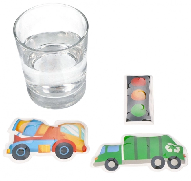 Barevné samolepky do koupele Nákupní automobily