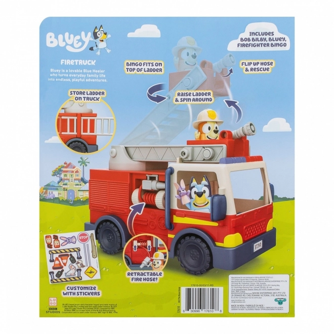 Sada figurek hasičského auta Bluey