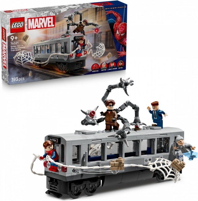 Spider-Man vs Doc Ock - scéna v metru LEGO Super Heroes