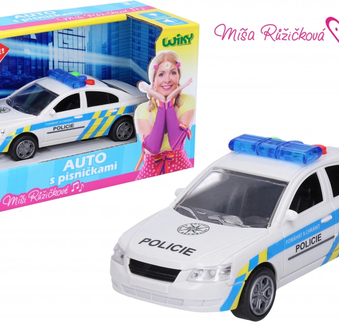 Policejní auto s efekty 15,5 cm - Míša Růžičková