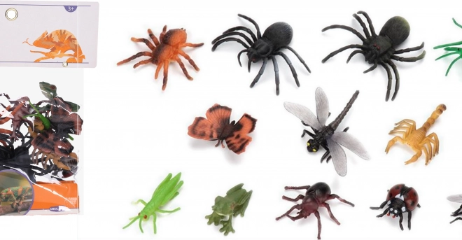 Zvířátka figurky hmyz set 12ks 10 cm