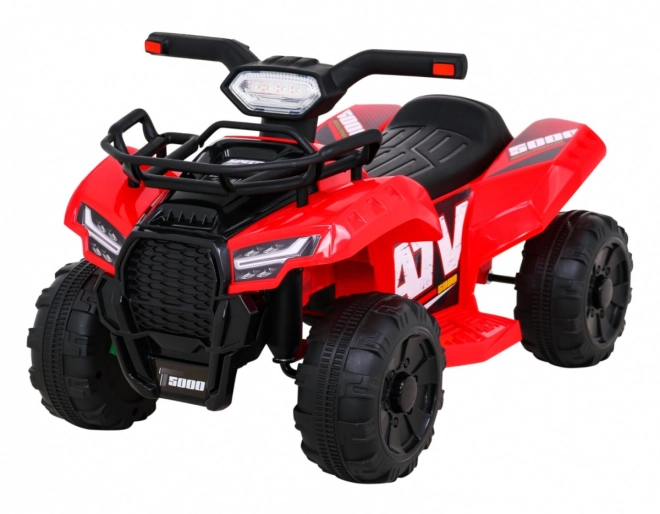 Dětská bateriová čtyřkolka Storm + 25W motor + MP3 USB + LED dioda – Červená