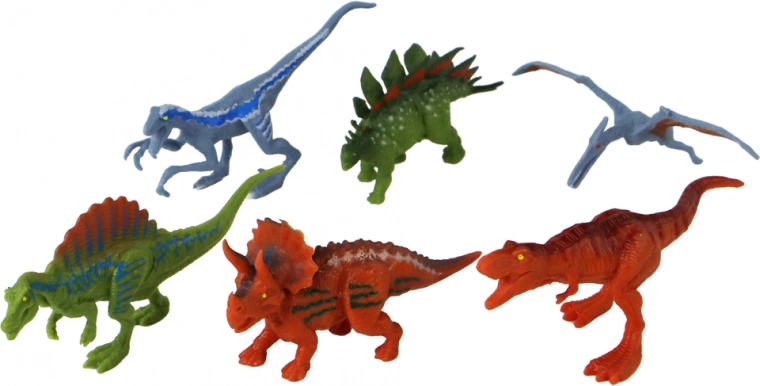 Šest barevných dinosaurů