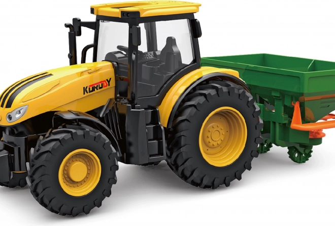 Dětský traktor se světelnými a zvukovými efekty a příslušenstvím 27,5 cm