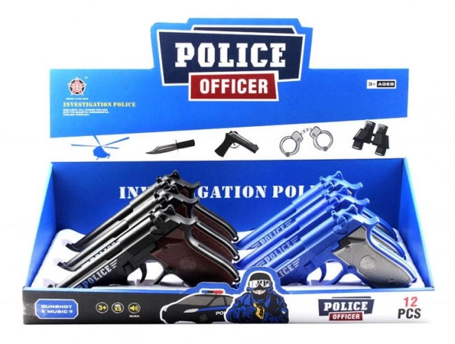 Pistole se zvukem střelby pro děti MAC TOYS