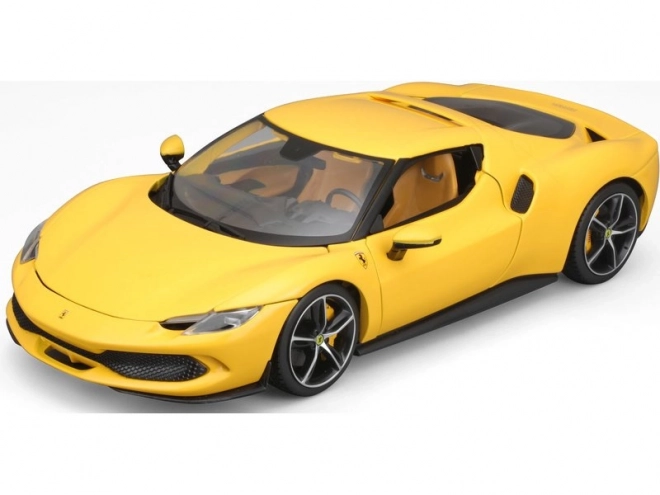 Kovový model Ferrari 296 GTB žlutý