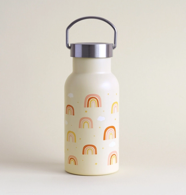 A Little Lovely Company Nerezová lahev na pití 500 ml – Duha