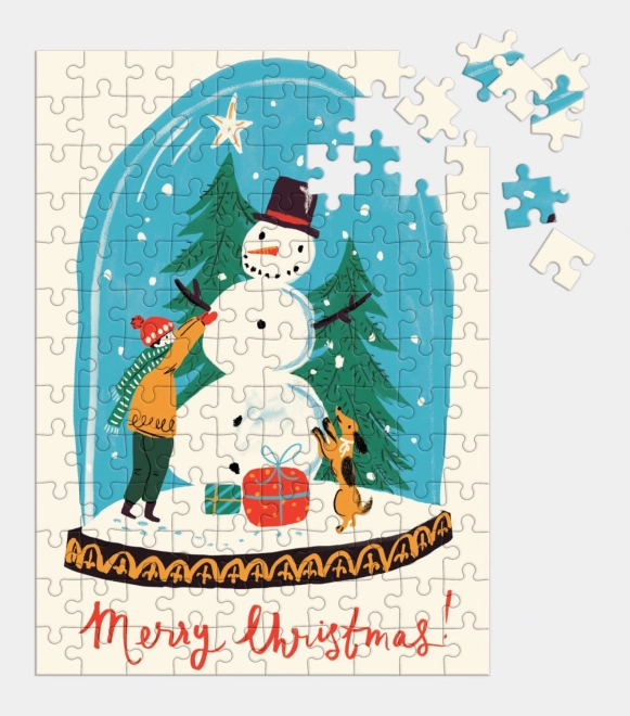 Zimní puzzle sněžíítko GALISON 130 dílků