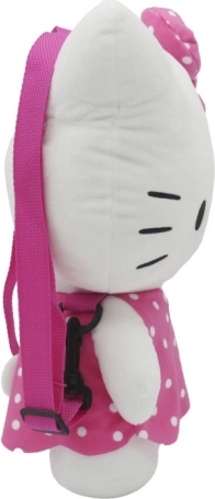 Hello Kitty růžový plyšový batůžek