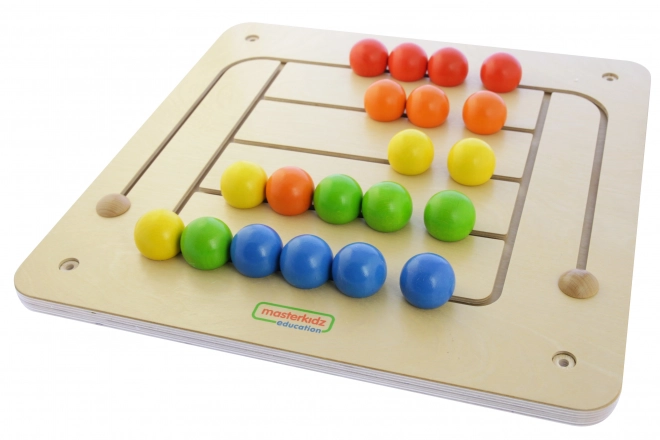 Edukační nástěnná tabule s kuličkami Montessori