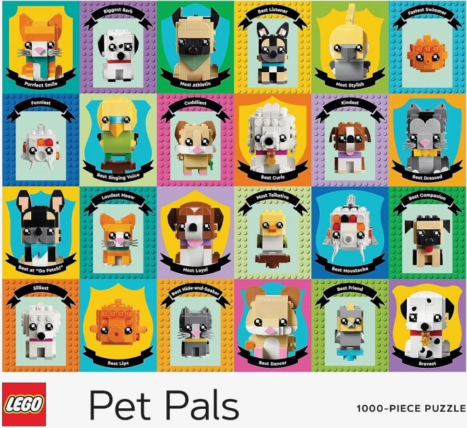 Puzzle LEGO Zvířecí Kamarádi 1000 Dílů