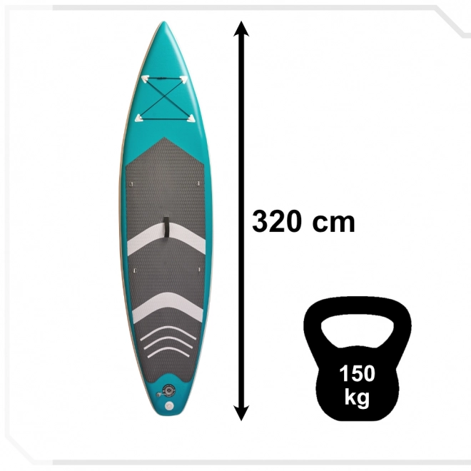 SUP Touring nafukovací prkno s příslušenstvím atletické 320cm 150kg