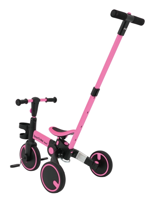 Dětské odrážedlo Happy Bike 3v1 – Růžové