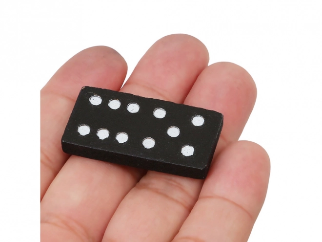 Dřevěné domino v krabici