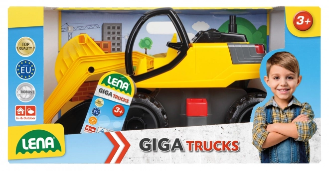 Koparka Lena Giga Trucks žluto-černá