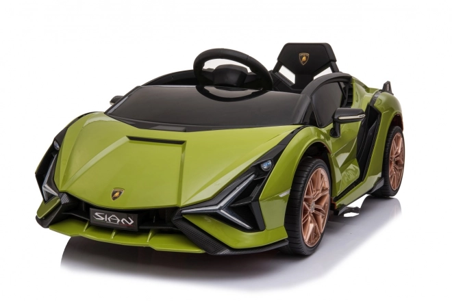 Lamborghini SIAN dětské auto na baterii s ovladačem – Zelené