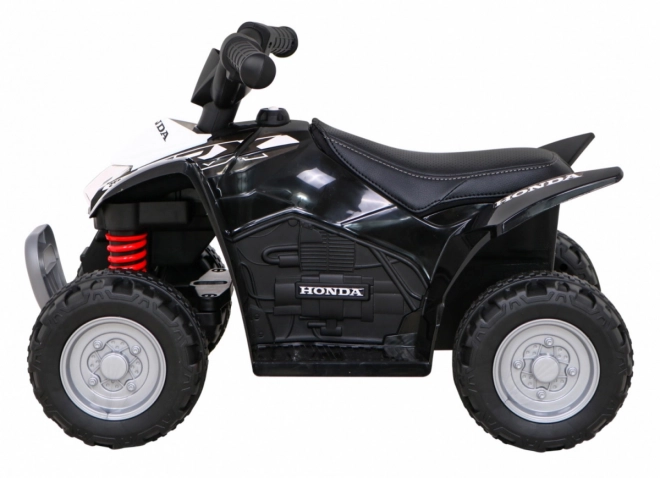 Čtyřkolka Honda 250X TRX s baterií + klakson + LED + eko kůže – Černá