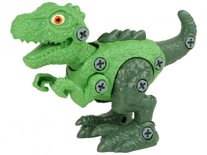 Tyranosaurus Rex Dinosaurus Set s vejcem DIY Šroubovák zelený