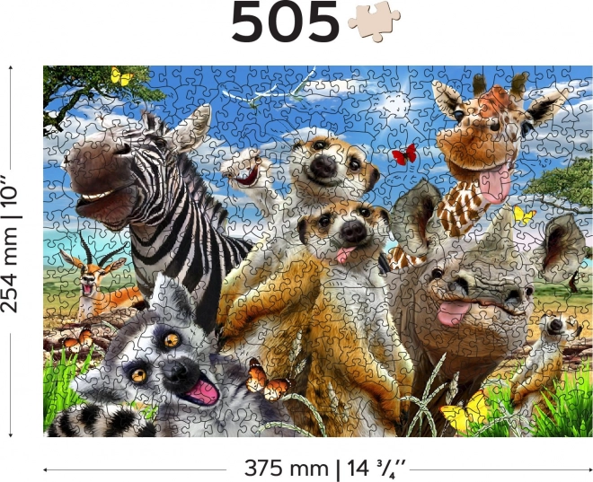 Wooden City dřevěné puzzle Vítejte v Africe 505 dílků