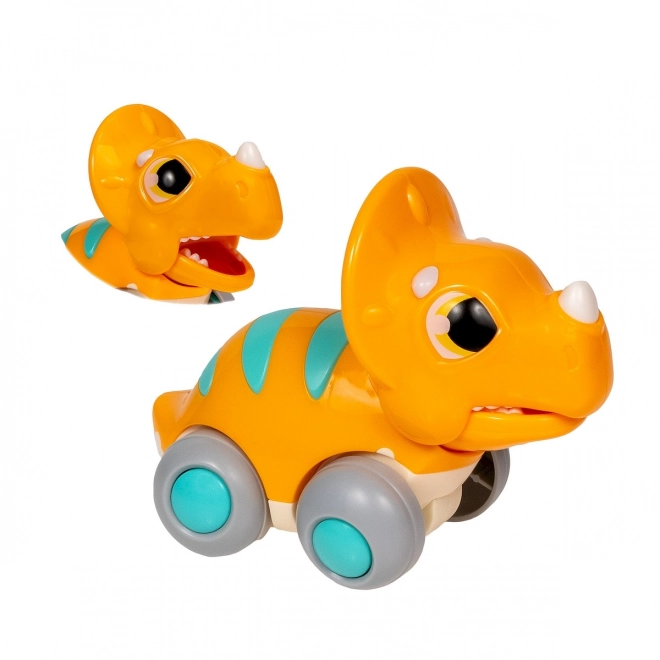 Interaktivní dinosaurus na kolečkách