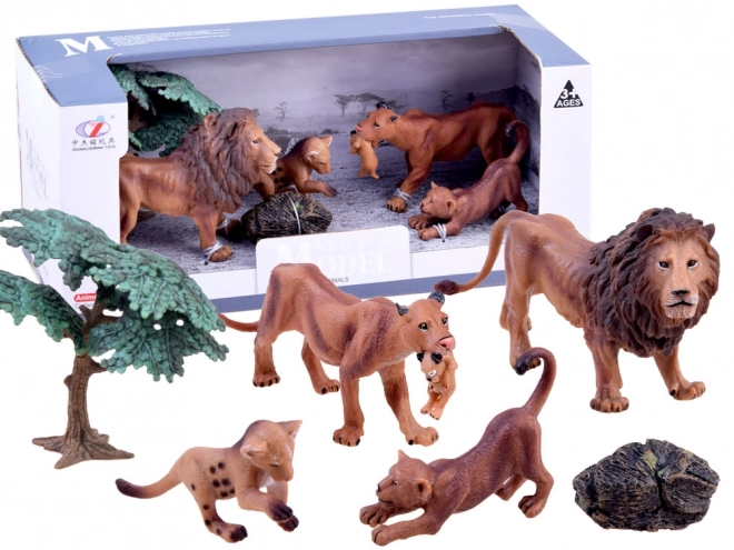 Sada safari zvířat Leopardí figurky 4ks ZA2990 – B