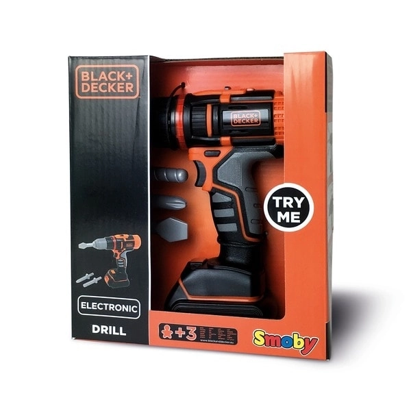 Elektronická aku vrtačka a šroubovák pro děti Black & Decker