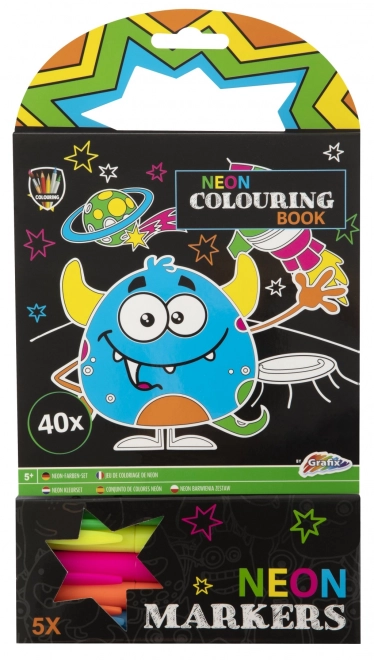 Omalovánky Neon s 5 fixami