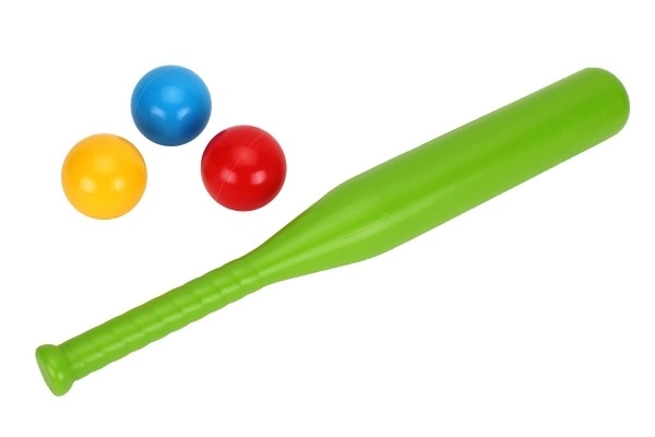 Plastová baseballová pálka 50 cm se 3 míčky