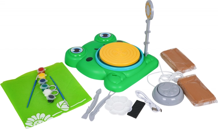 Hravý design žáby a kompletní výbava