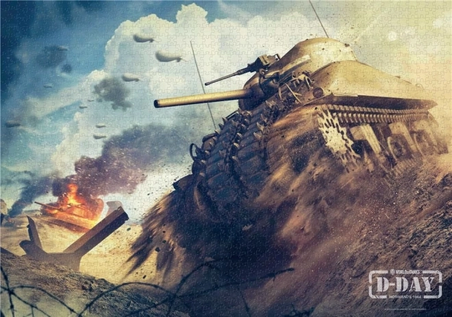 Puzzle World of Tanks: D-Day 1000 dílků