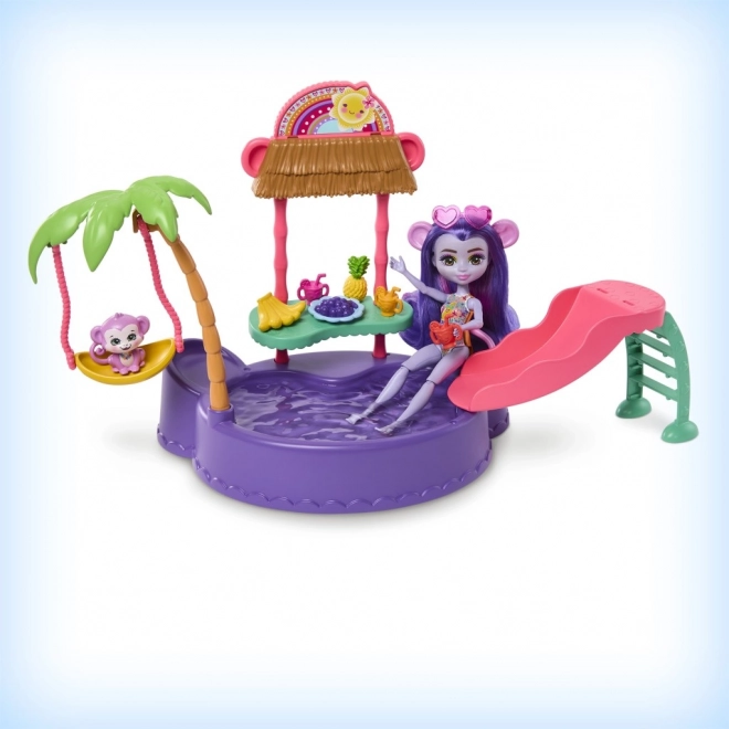 Sada Enchantimals Tropical Pool + panenka Monkey