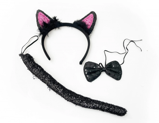 Set karneval - černá kočka
