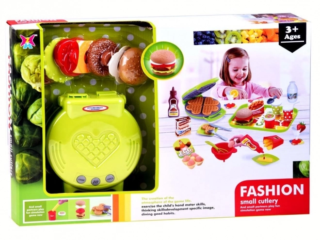 Dětský kuchyňský set s gofry a příslušenstvím