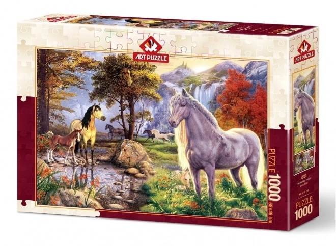 ART PUZZLE Puzzle Skrytí koně 1000 dílků