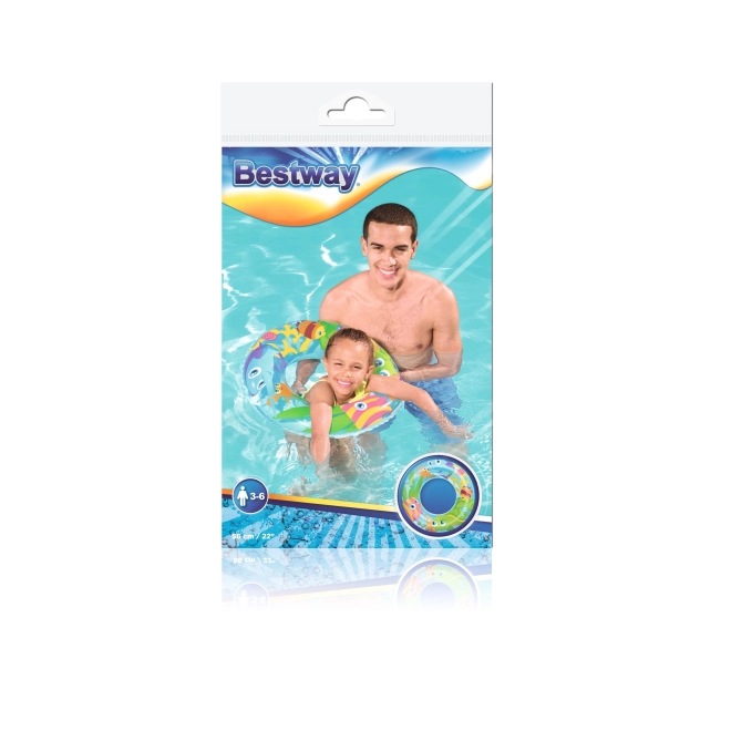 Bestway Nafukovací plavecký kruh 56 cm – Mořský svět