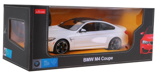 BMW M4 Coupe RASTAR model 1:14 + 2,4 GHz dálkové ovládání – Bílé