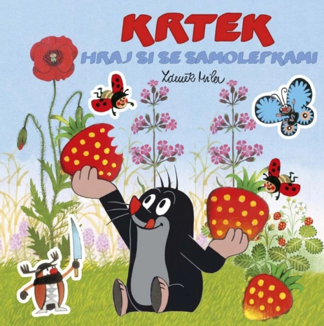 Album obrázků Krtek s opakovatelnými samolepkami