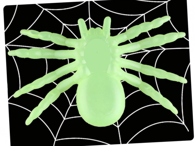 Fluorescenční halloweenské pavouky