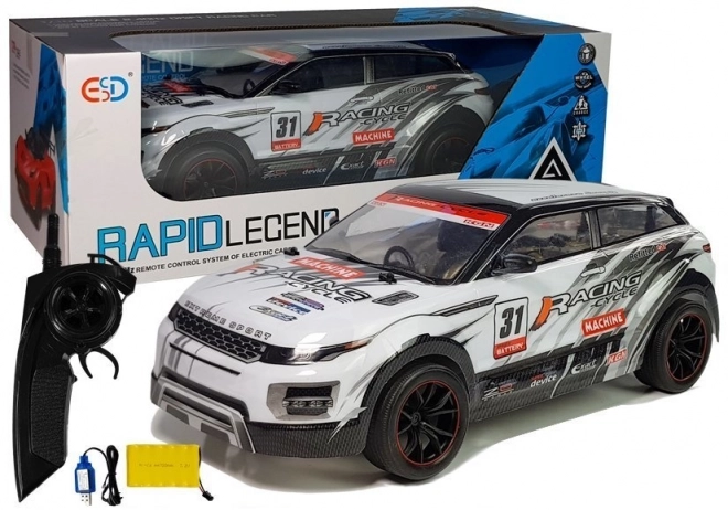 Závodní auto na dálkové ovládání 1:10 bílé