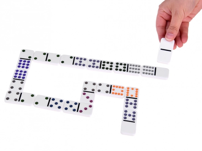 Sada her Domino a Mexican Train s kovovým kufříkem