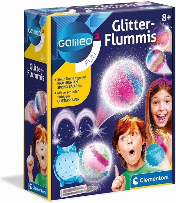 Clementoni mini laboratoř – šílené třpytivé skákací kuličky (CZ)