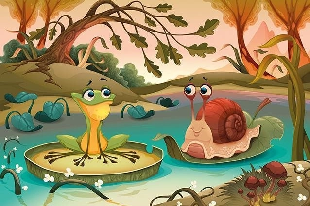ART PUZZLE Dřevěné puzzle Kámoši od jezera 50 dílků