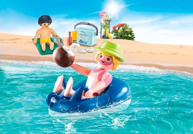 Playmobil Family Fun Dovolenkář s plovacím kruhem