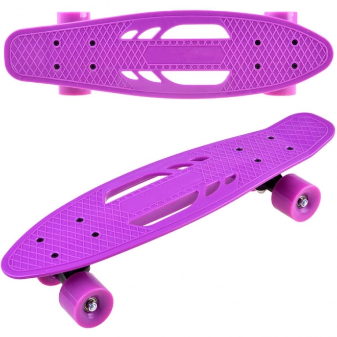 Dětská lehká děrovaná skateboardová fiska – Fialová