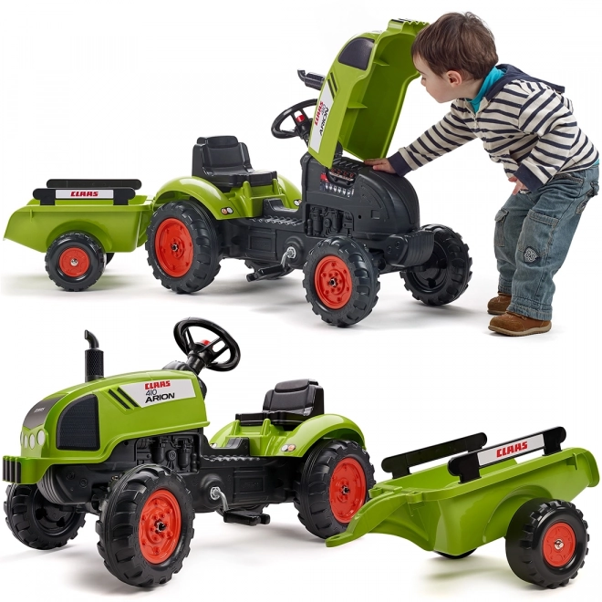 Traktor šlapací Claas Arion 410 s valníkem