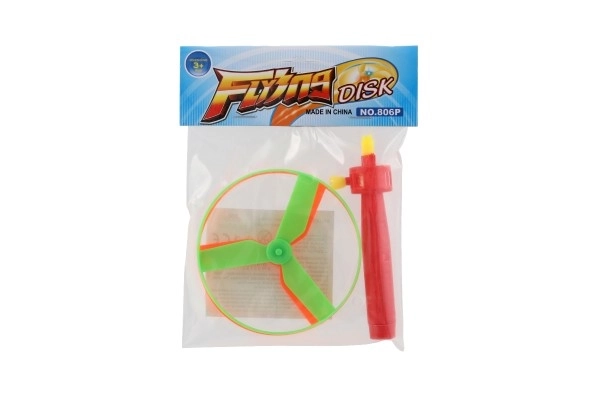 Vystřelovací vrtulka + startér plast 9cm 2 barvy v sáčku