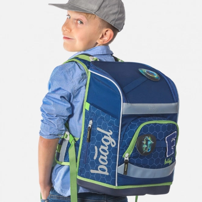 Školní set Baagl Zippy Plus s fotbalovým míčem