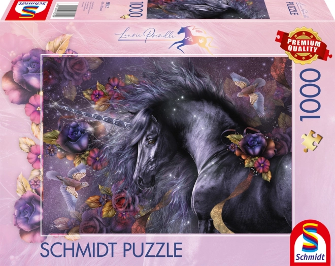 Puzzle Modrá růže 1000 dílků