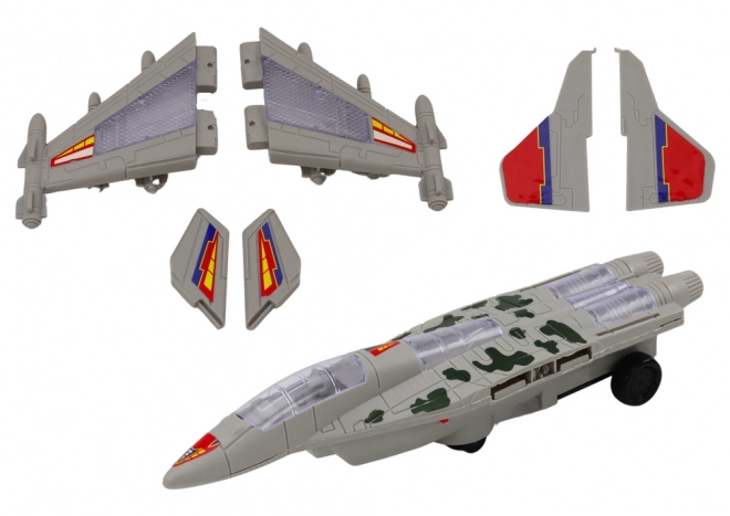 F35 Vojenská stíhačka Truck Řídicí světla Zvuky Grey